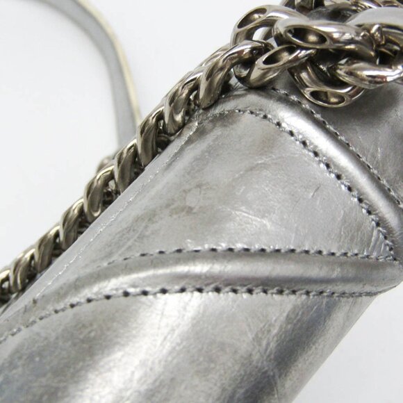 CHRISTIAN DIOR Silver Leather Shoulder Bag - Picture 11 of 16